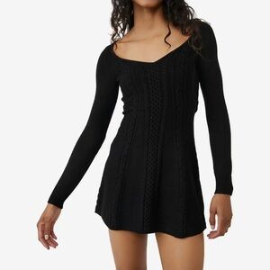 Free People Mini Sweater Dress